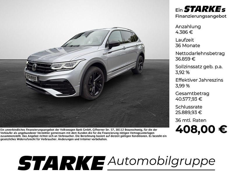 Grau (pyritsilber metallic) Gebraucht 2021 VW Tiguan Allspace Style SUV | 40.390 € (Teuer) - Bild 1/4