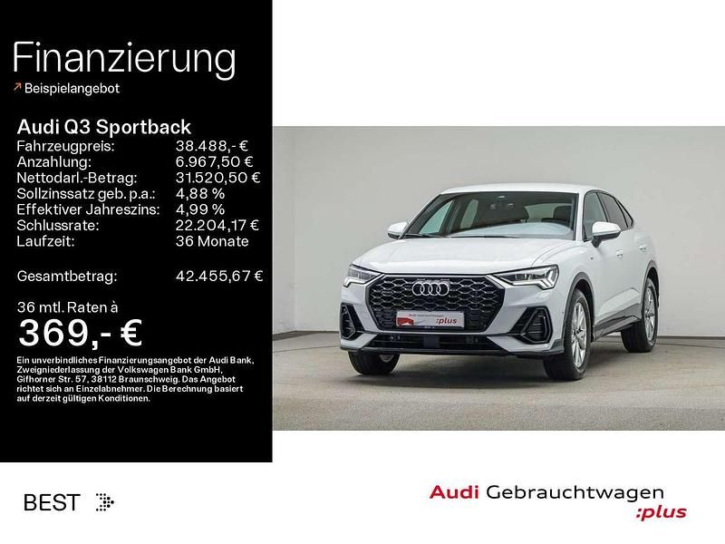 Gebraucht Audi Q3 S-Line 200 PS (147 kW) 2023 Gletscherweiß metallic (metallic) SUV