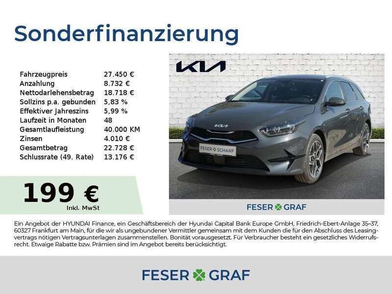 Lunarsilber metallic Neu 2025 Kia Ceed Sportswagon Style Kombi | 27.450 € (Fairer Preis) - Bild 1/4