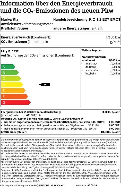 Gebraucht Kia Rio 84 PS (61 kW) 2023 Weiß Kleinwagen