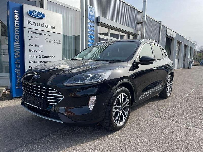 Obsidianschwarz metallic Gebraucht 2021 Ford Kuga Titanium X SUV | 21.730 € (Guter Preis) - Bild 1/4