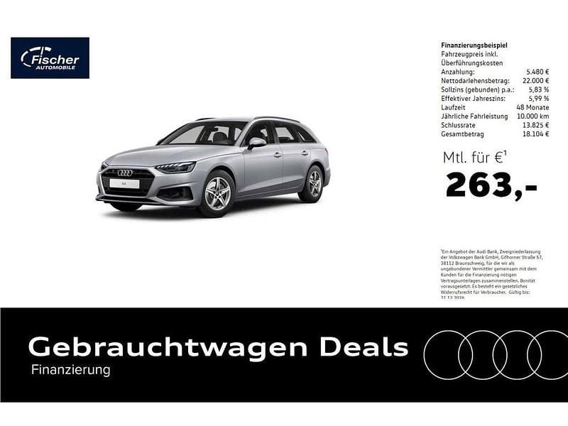 Gebraucht Audi A4 150 PS (110 kW) 2024 Florettsilber metallic Kombi