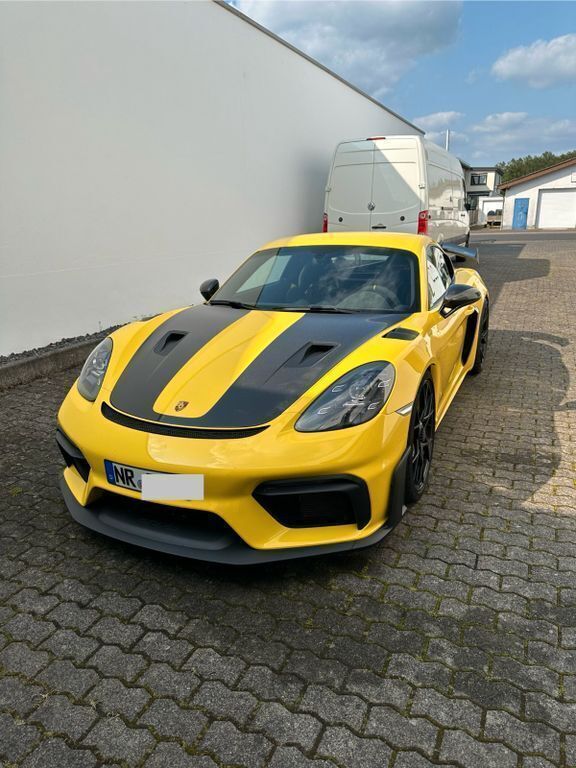Gelb Gebraucht 2024 Porsche Cayman GT4 Coupé | 179.000 € (Teuer) - Bild 1/4