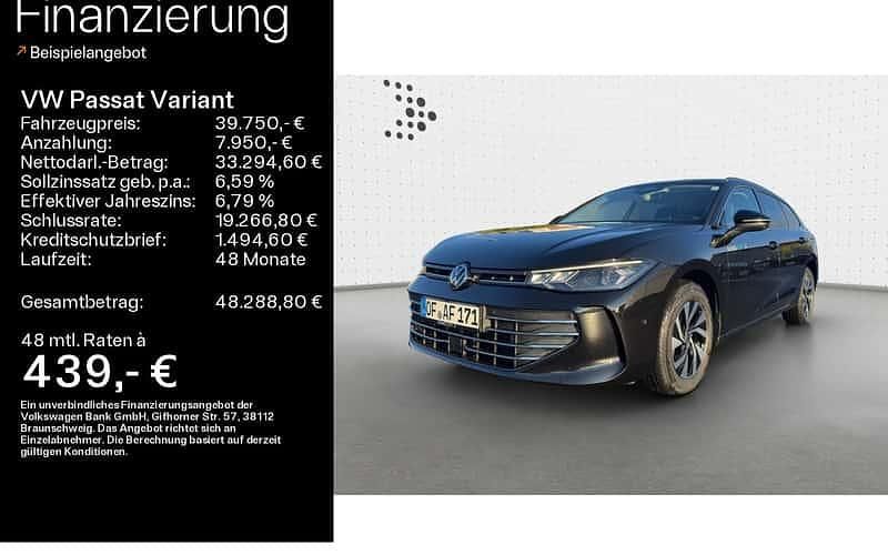 Schwarz Gebraucht 2025 VW Passat Business Kombi | 37.985 € (Superpreis) - Bild 1/4