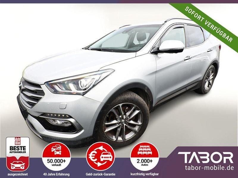 Silber Gebraucht 2017 Hyundai Santa Fe Premium SUV | 19.988 € (Superpreis) - Bild 1/4