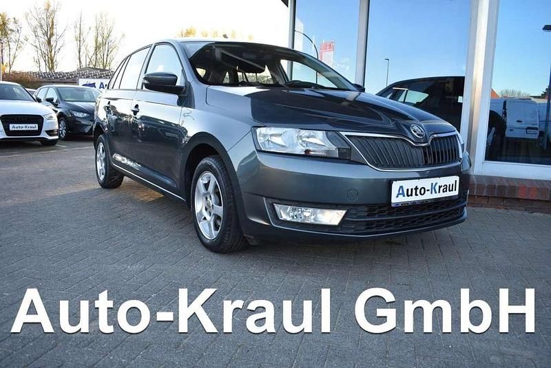 Quarzgrau metallic Gebraucht 2015 Skoda Rapid Ambition Kombi | 7.799 € (Etwas zu teuer) - Bild 1/4