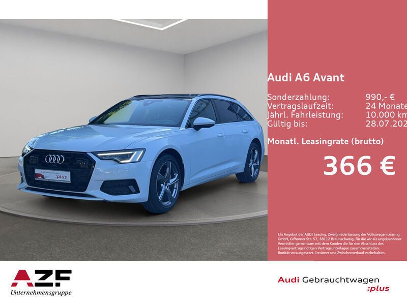 Weiß Gebraucht 2024 Audi A6 Advanced Kombi | 47.480 € - Bild 1/4