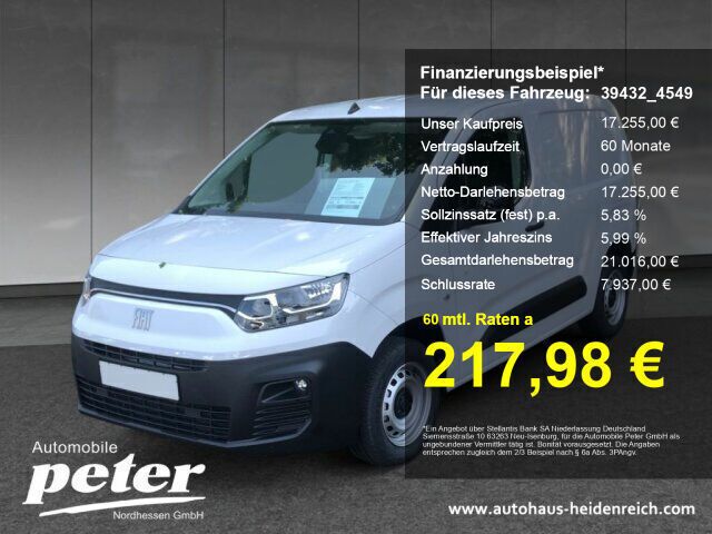 Gelato weiß Gebraucht 2023 Fiat Doblò Van / Kleinbus | 17.255 € (Fairer Preis) - Bild 1/4