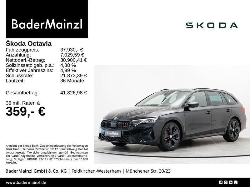 Blackmagic perleffekt Gebraucht 2024 Skoda Octavia RS Kombi | 37.930 € (Fairer Preis) - Bild 1/3