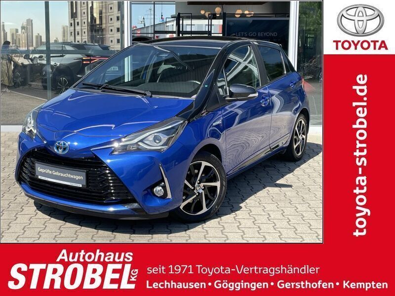 Blau Gebraucht 2019 Toyota Yaris Hybrid Plus Limousine | 15.280 € (Fairer Preis) - Bild 1/4