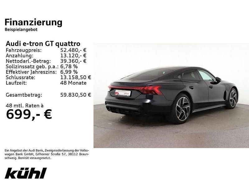 Gebraucht Audi e-tron GT quattro Basis 350 kW (476 PS) 2022 Mythosschwarz metallic Limousine