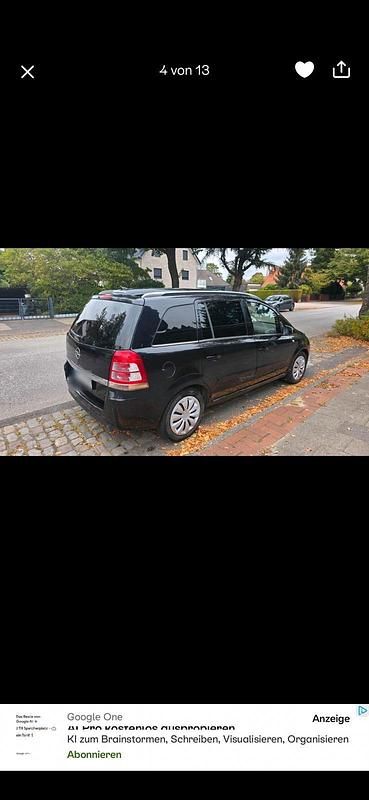 Gebraucht Opel Zafira 2005 Schwarz Van / Kleinbus