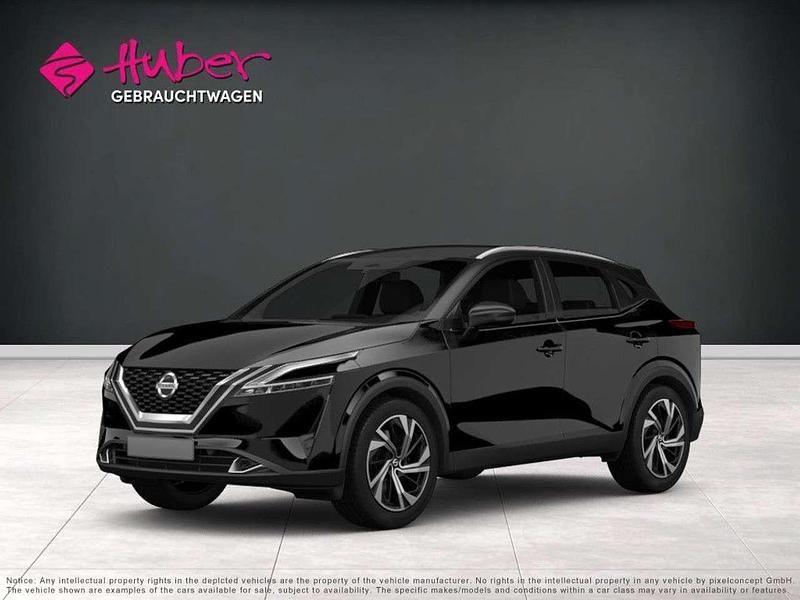 Black metallic Gebraucht 2023 Nissan Qashqai 360º SUV | 30.890 € (Etwas zu teuer) - Bild 1/3