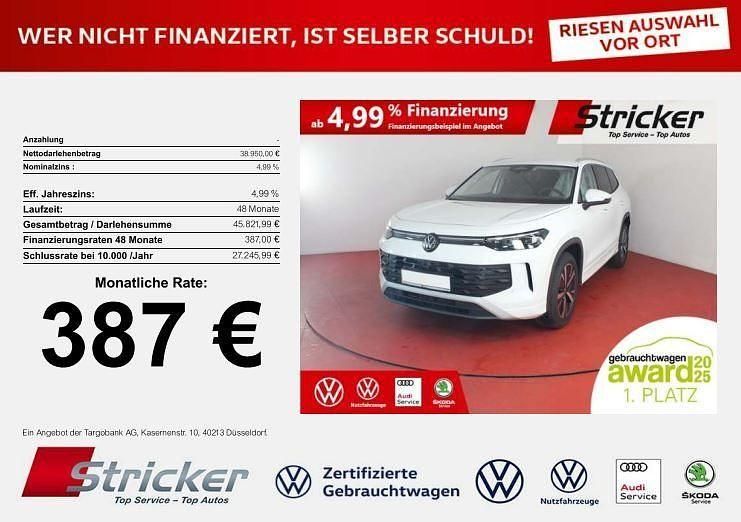 Pure white Gebraucht 2025 VW Tayron Life SUV | 38.949 € (Superpreis) - Bild 1/4