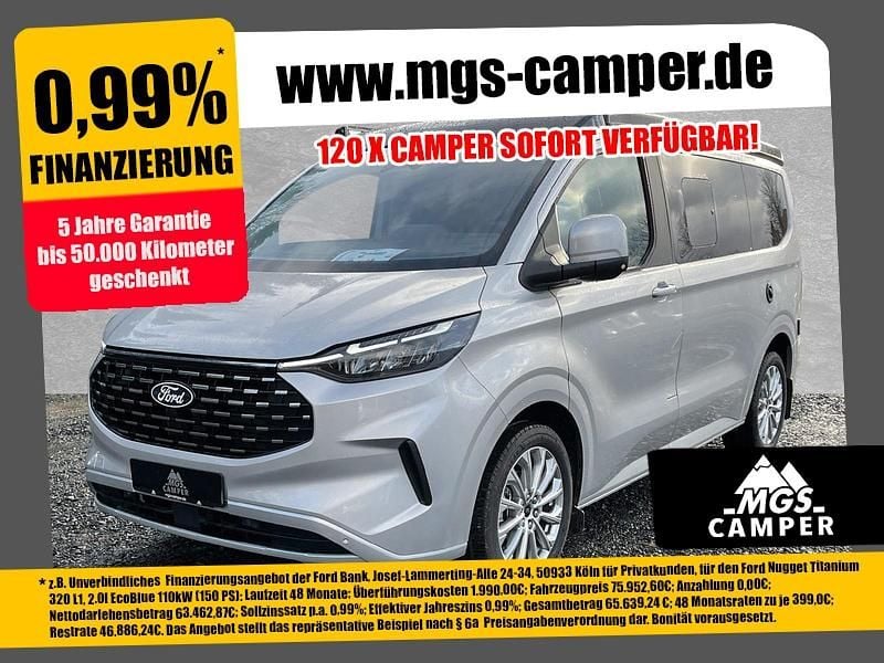 Moondust silver metallic Neu 2025 Ford Tourneo Custom Nugget Limousine | 62.890 € (Fairer Preis) - Bild 1/4