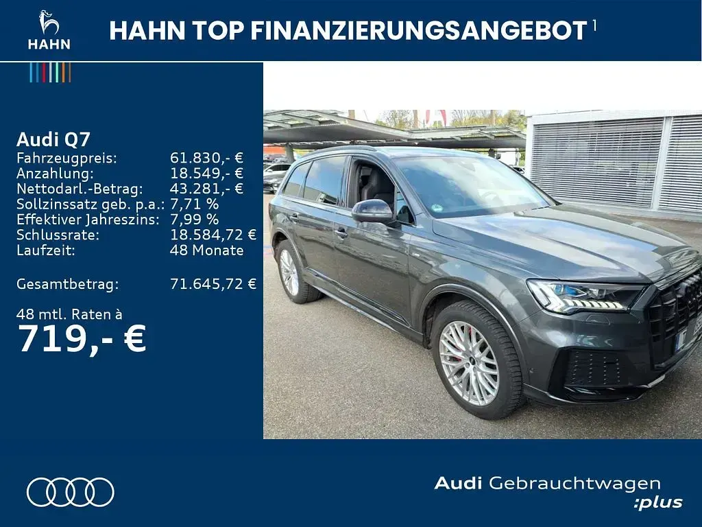Gebraucht Audi Q7 Competition 286 PS (210 kW) 2023 Daytonagrau perleffekt SUV