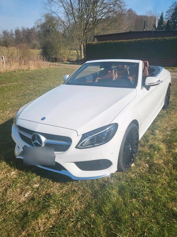 Weiß Gebraucht 2016 Mercedes C250 Cabrio | 28.000 € (Fairer Preis) - Bild 1/4