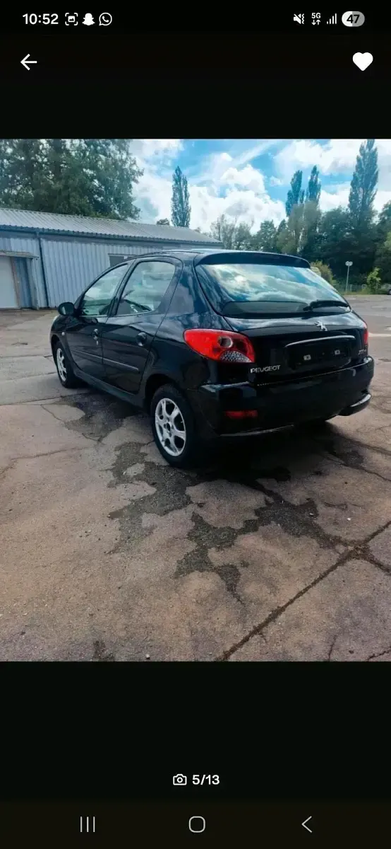 Gebraucht Peugeot 206 90 PS (66 kW) 2008 Schwarz Kleinwagen