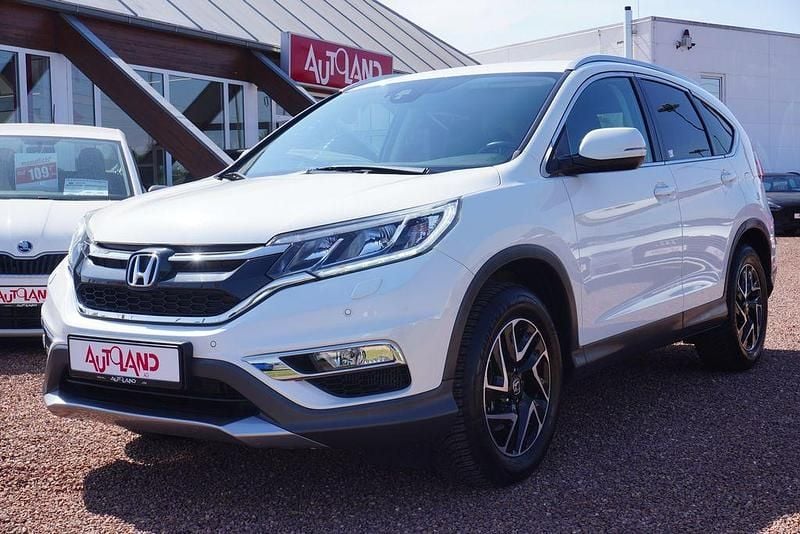 Weiß (metallic) Gebraucht 2017 Honda CR-V SUV | 15.990 € (Guter Preis) - Bild 1/4