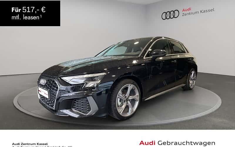 Schwarz Gebraucht 2024 Audi A3 Sportback S-Line Kleinwagen | 37.990 € (Guter Preis) - Bild 1/4