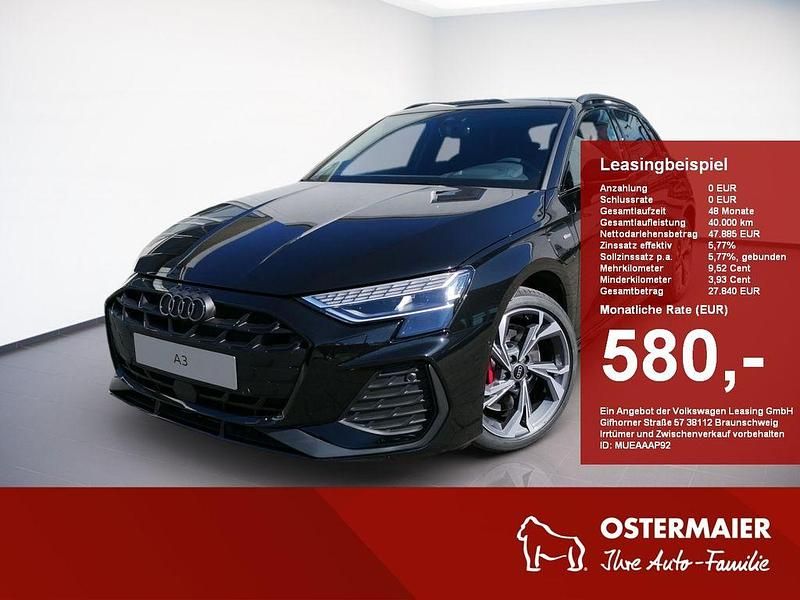 Schwarz Neu 2025 Audi A3 Sportback e-tron S-Line Limousine | 48.680 € (Fairer Preis) - Bild 1/4
