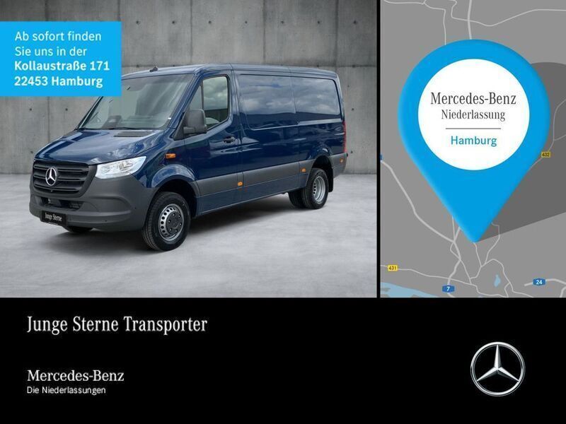Blau Neu 2025 Mercedes Sprinter Van | 58.286 € (Superpreis) - Bild 1/4