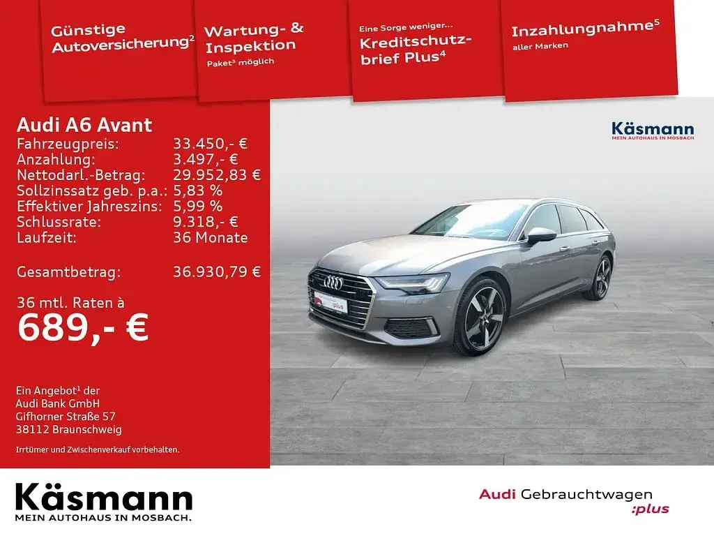 Gebraucht Audi A6 Design 286 PS (210 kW) 2020 Grau Kombi