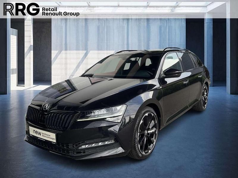 Schwarz Gebraucht 2020 Skoda Superb SportLine Kombi | 31.990 € (Fairer Preis) - Bild 1/3