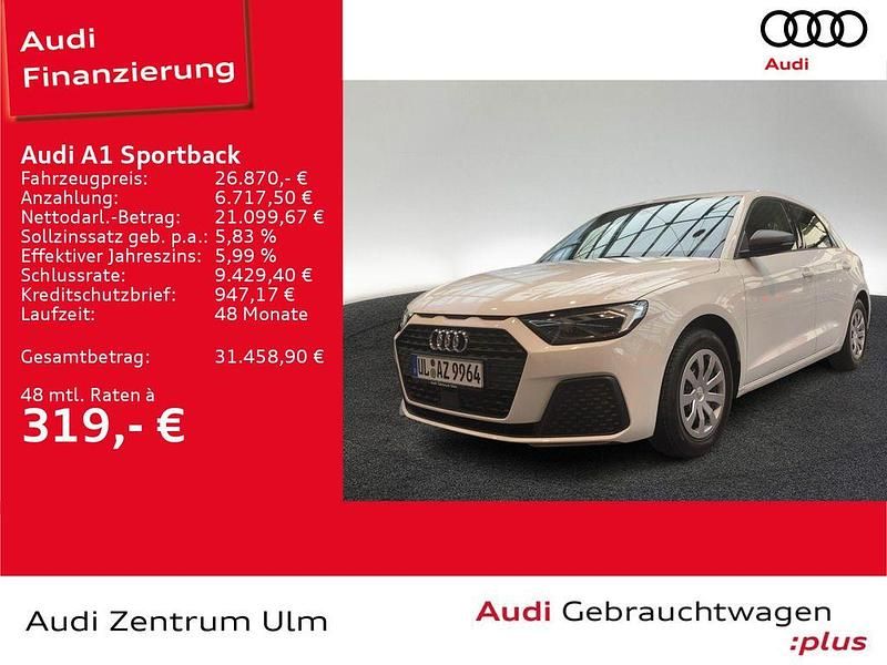 Cortinaweiß Neu 2025 Audi A1 Sportback Basis Kleinwagen | 26.870 € (Etwas zu teuer) - Bild 1/4