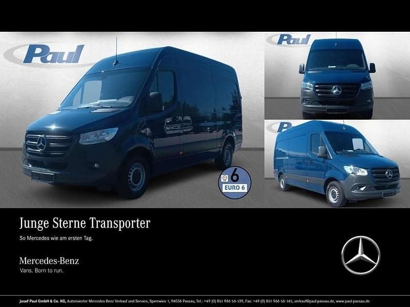 Stahlblau Gebraucht 2021 Mercedes Sprinter Van | 32.011 € (Fairer Preis) - Bild 1/4