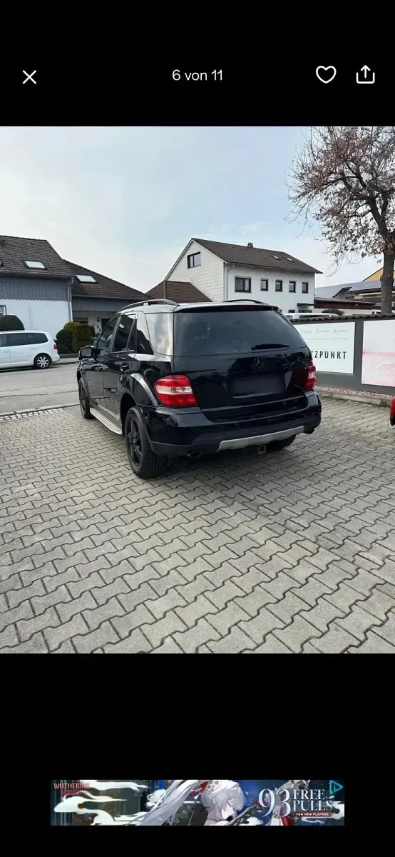 Gebraucht Mercedes ML320 211 PS (155 kW) 2007 Schwarz SUV