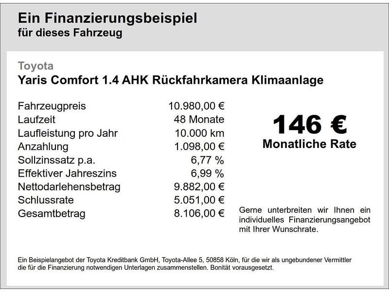 Gebraucht Toyota Yaris Comfort 90 PS (66 kW) 2015 Rot Kleinwagen