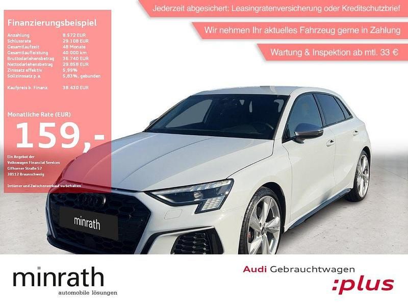 Weiß Gebraucht 2024 Audi S3 Ambiente Limousine | 38.430 € (Superpreis) - Bild 1/4