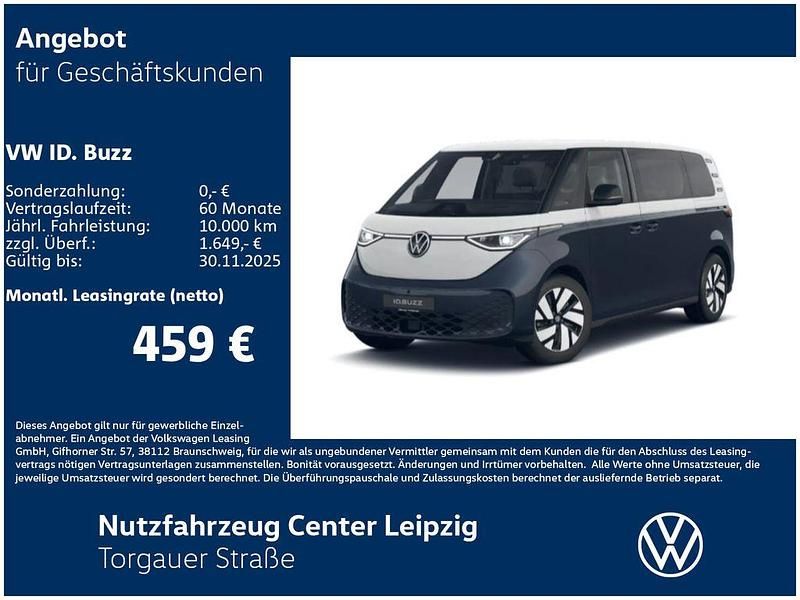 Weiß Neu 2025 VW ID. Buzz Goal Van | 68.490 € (Teuer) - Bild 1/4