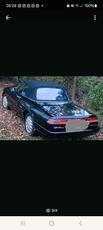 Gebraucht Alfa Romeo Spider 1992 Schwarz Cabrio