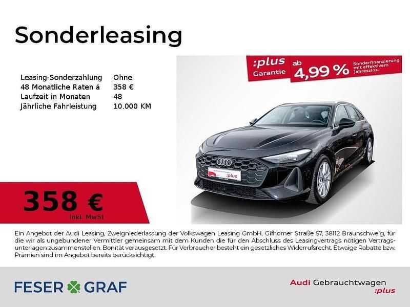 Mythosschwarz metallic Gebraucht 2025 Audi A5 Ambiente Kombi | 39.990 € - Bild 1/4