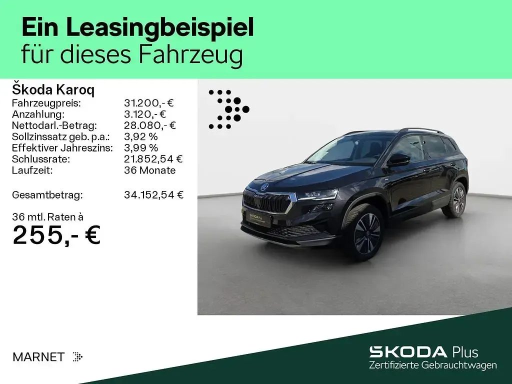 Gebraucht Skoda Karoq Tour 150 PS (110 kW) 2025 Blackmagic perleffekt SUV