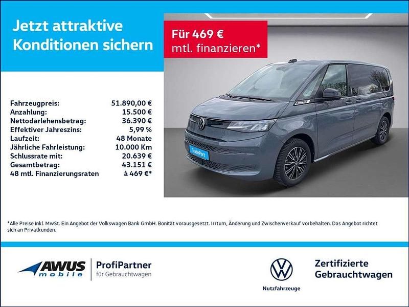 Gebraucht VW Multivan Basis 150 PS (110 kW) 2022 Pure grey Van
