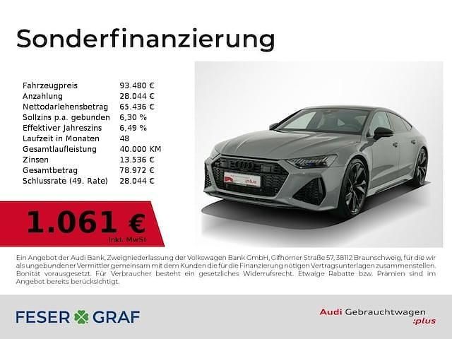 Nardograu Gebraucht 2022 Audi RS7 Ambiente Kleinwagen | 93.480 € (Guter Preis) - Bild 1/1
