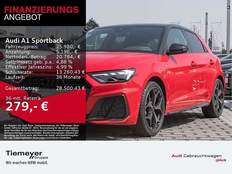 Progressivrot metallic Gebraucht 2024 Audi A1 S-Line Kleinwagen | 25.980 € (Fairer Preis) - Bild 1/4