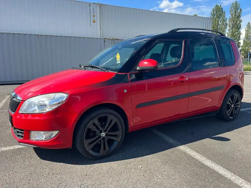 Gebraucht Skoda Roomster Elegance 86 PS (63 kW) 2013 Rot Van / Kleinbus