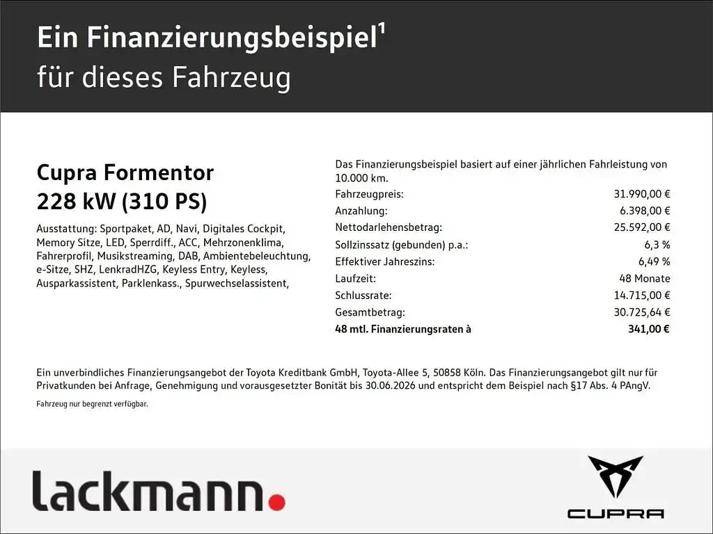 Gebraucht Cupra Formentor VZ 310 PS (228 kW) 2023 SUV