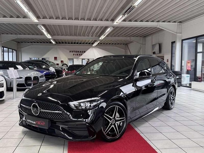 Schwarz Gebraucht 2023 Mercedes C300 AMG line Kombi | 39.849 € (Fairer Preis) - Bild 1/4