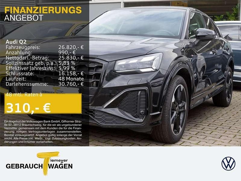 Schwarz Gebraucht 2023 Audi Q2 S-Line SUV | 26.820 € (Fairer Preis) - Bild 1/4