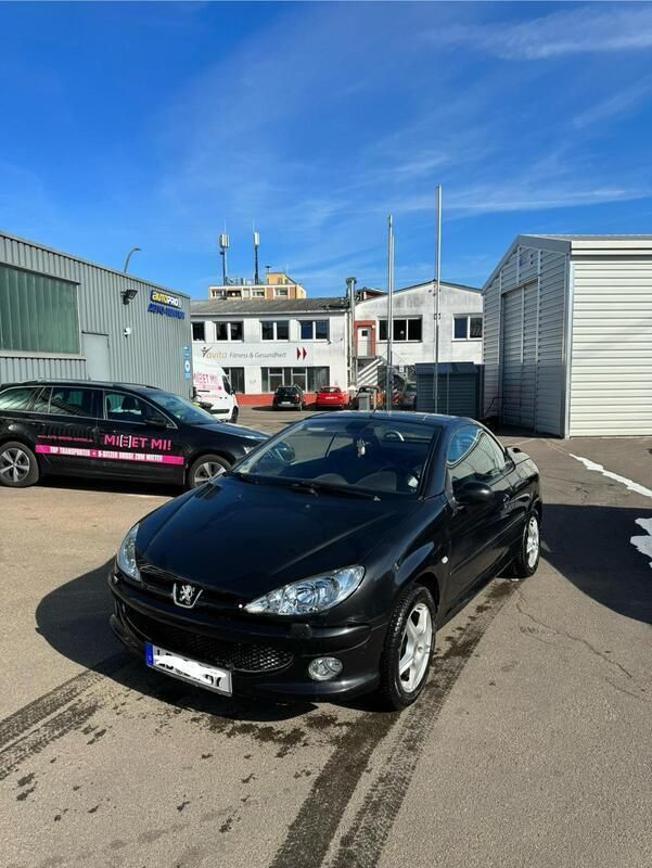 Schwarz Gebraucht 2007 Peugeot 206 CC Cabrio | 750 € (Superpreis) - Bild 1/4