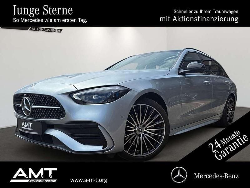 Lack hightechsilber Gebraucht 2024 Mercedes C220 Advanced Plus Kombi | 48.590 € (Teuer) - Bild 1/4