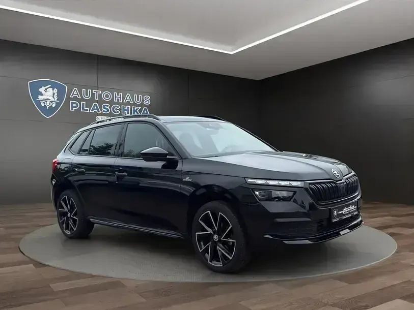 Gebraucht Skoda Kamiq Monte Carlo 95 PS (69 kW) 2023 Schwarzmagic perleffekt SUV