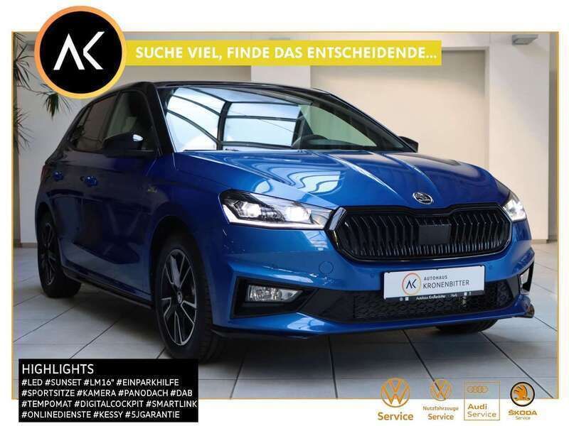 Raceblau metallic Neu 2025 Skoda Fabia Monte Carlo Kleinwagen | 23.330 € (Etwas zu teuer) - Bild 1/4