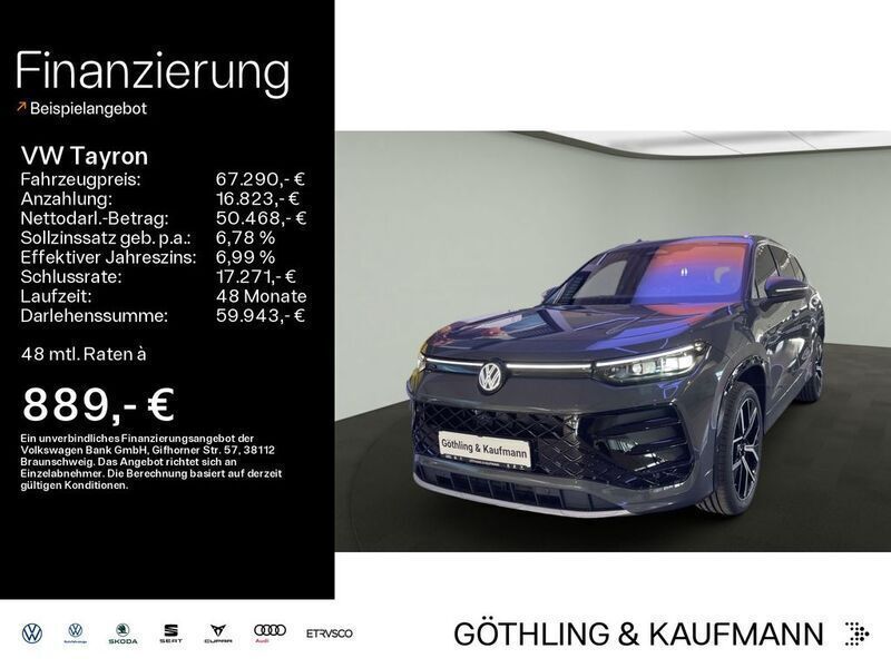 Delfingrau metallic Neu 2025 VW Tayron R-line SUV | 67.290 € (Etwas zu teuer) - Bild 1/4