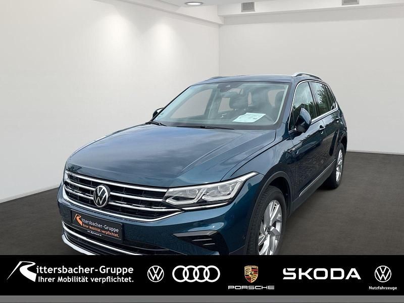 (nightshade blue metallic) Gebraucht 2021 VW Tiguan Elegance SUV | 31.880 € (Fairer Preis) - Bild 1/4